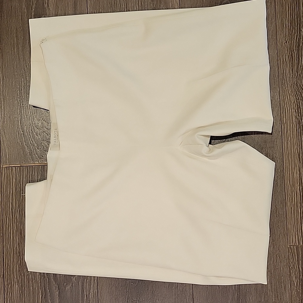 ❤ TALBOTS HIGH RISE HERITAGE SLIM STRAIGHT LEG SIDE ZIP PANTS, 12P (31 PETITE)
